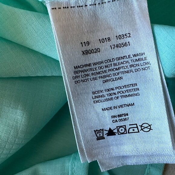 Columbia PFG Boys Large Shirt Omni-Shade Sea Foam Button Fishing - Picture 6 of 6